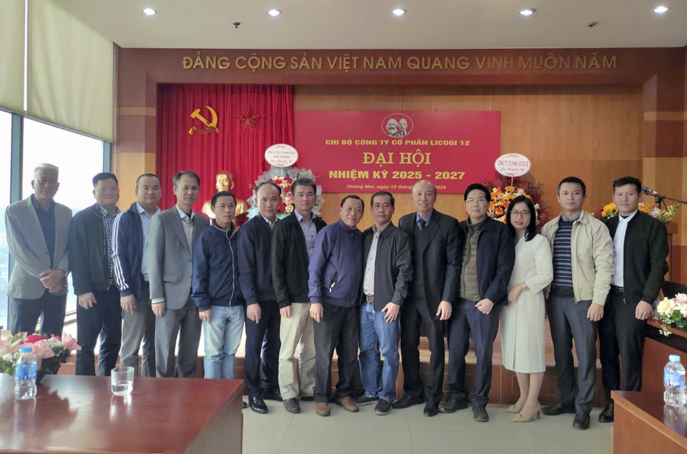 ĐẠI HỘI CHI BỘ CÔNG TY CỔ PHẦN LICOGI 12 NHIỆM KỲ 2025 - 2027